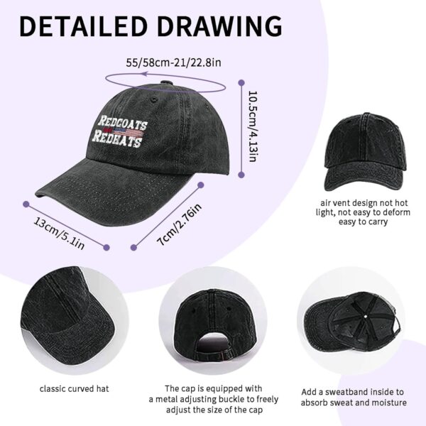 Redcoats and Redhats Hat for Men Soft Washed Distressed Base...
