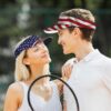 Cute Funny Flag Hat Women Men Adjustable Flag Sport Sun Viso...