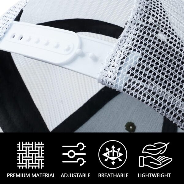 Mesh Bigfoot Hat Leather Cap for Men- Great Snapback Closure...