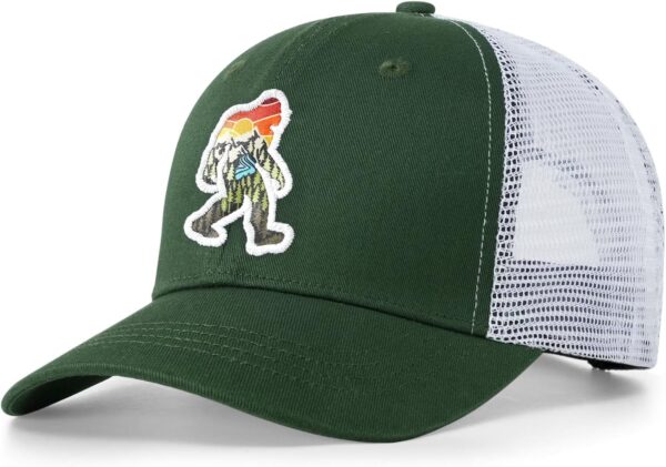 Mesh Bigfoot Hat Leather Cap for Men- Great Snapback Closure...