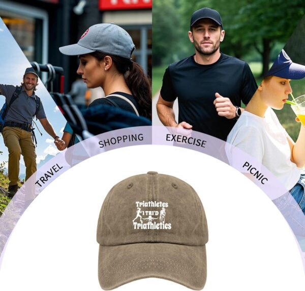 Triathletes I TRI'D Triathletics Hat for Womens Stylish Wash...