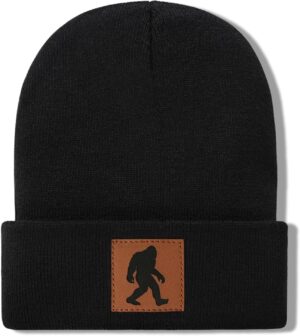 Bigfoot Beanie for Men - Sasquatch Hat Winter Knit Cuffed Be...