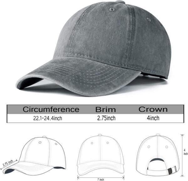 Edoneery Men Women Baseball Cap-Low Profile Adjustable Washe...
