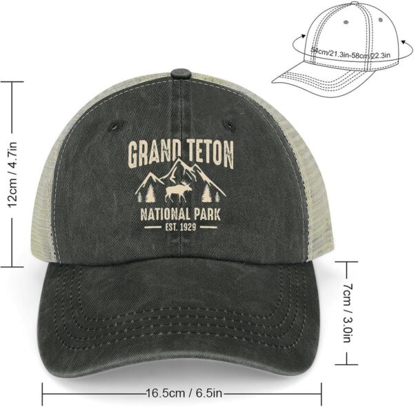 Mesh Hat Mesh Snapback Cap for Men Ball Cap Grand Teton Nati...