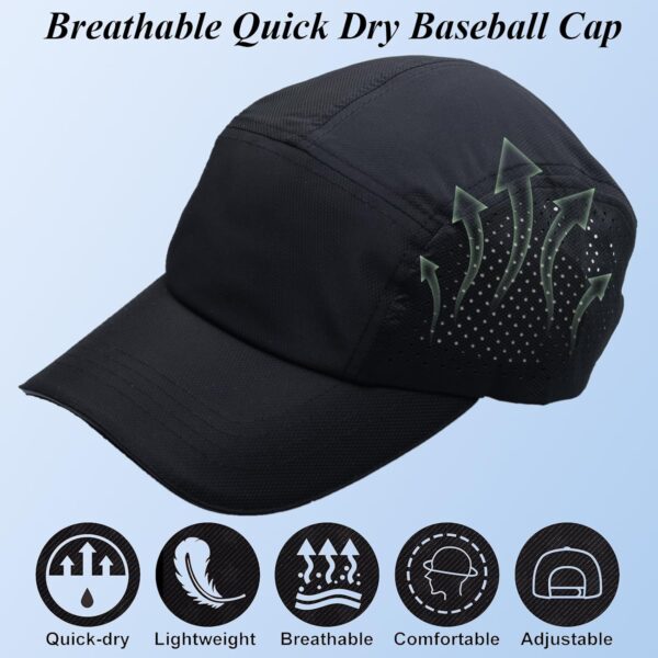 Men Women Quick Drying Baseball Cap Sun Hats Mesh Lightweigh...
