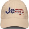 Jeep Flag Wordmark Logo Adjustable Baseball Hat