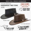 1078 Kangaroo Two Tone - Australian Outback Hat - Kangaroo L...