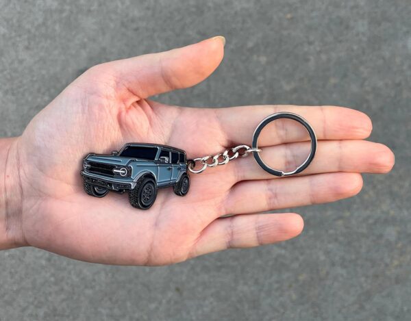 Bronco Keychain Accessories 4 door key chain Fob Cover Cool ...