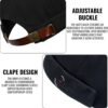 CLAPE Thick Cuff Brimless Caps for Men Washed Cotton Retro W...