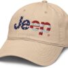Jeep Flag Wordmark Logo Adjustable Baseball Hat