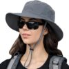 Rosoz Sun Hat for Men Women Boonie Bucket Hat Wide Brim Brea...