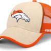 FOCO Men's NFL Team Logo Straw Mesh Casual Trucker Cap Hat