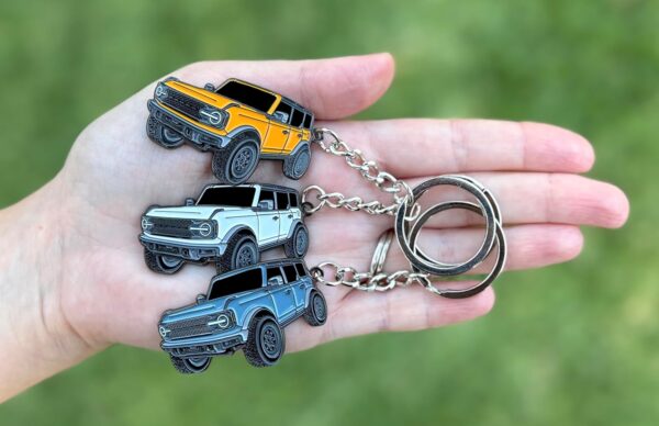 Bronco Keychain Accessories 4 door key chain Fob Cover Cool ...