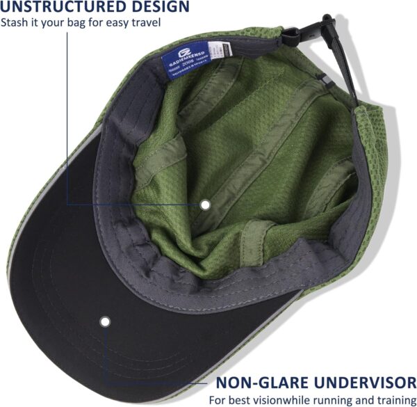 GADIEMKENSD Women's Race Day Running Cap Performance Mesh Ha...