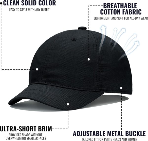 CLAPE Short Bill Baseball Cap Plain Hiphop Dad Hat Cooling T...