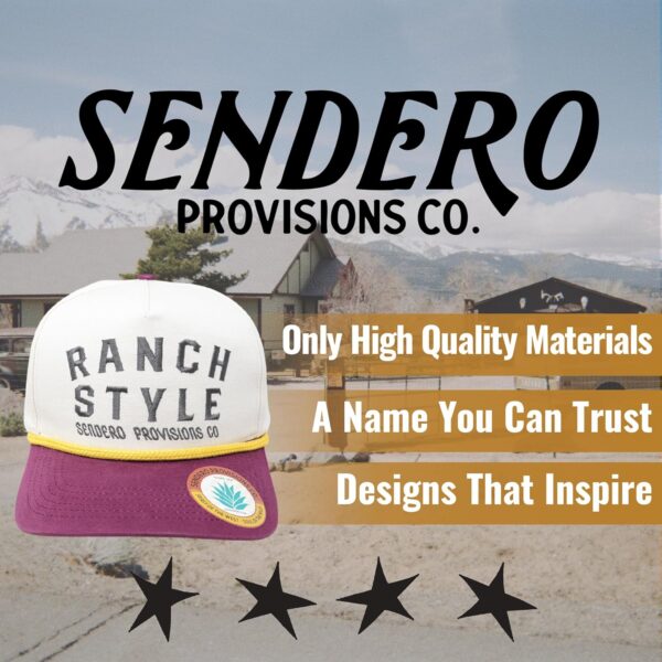 Sendero Provisions Co. Ranch Style Adjustable Snapback Hat w...