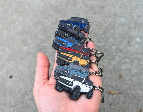 Bronco Keychain Accessories 4 door key chain Fob Cover Cool ...