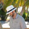 Natural Matte Toyo Safari Men's Sun Hat with Black Band, 2 1...