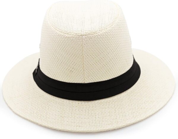 Natural Matte Toyo Safari Men's Sun Hat with Black Band, 2 1...