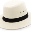 Natural Matte Toyo Safari Men's Sun Hat with Black Band, 2 1...