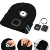 Wmcaps Bluetooth Beanie with a Light, Unisex USB Rechargeabl...