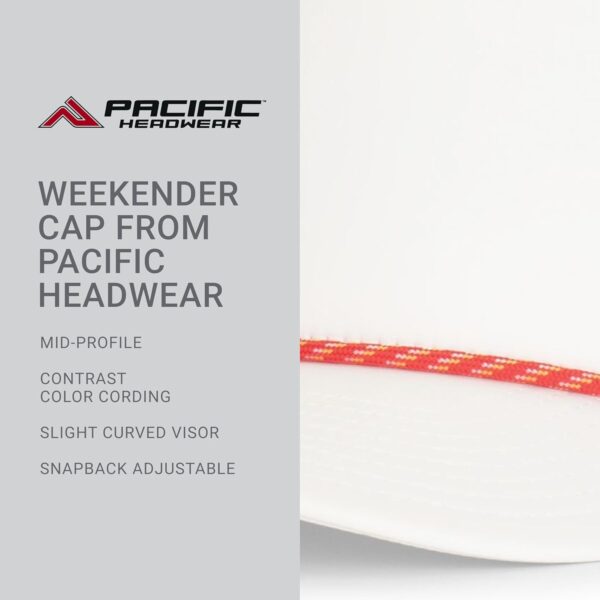 Pacific Headwear Weekender Cap – 5-Panel Snapback Hat with C...