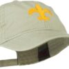 Fleur De Lis with Outline Embroidered Cap