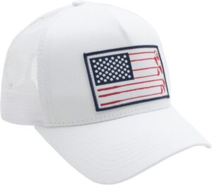American Golf USA Flag Trucker Hats Lucky Golfing Mens Cap E...