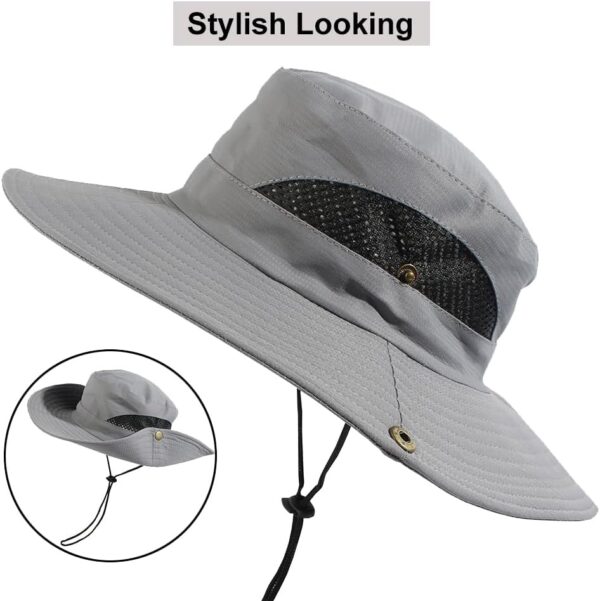 CAMOLAND Sun Hat with Removable Mesh Head Net Safari Hat Out...