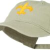Fleur De Lis with Outline Embroidered Cap