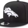 New Era NFL 9FIFTY Black/White Adjustable Snapback Hat Cap O...