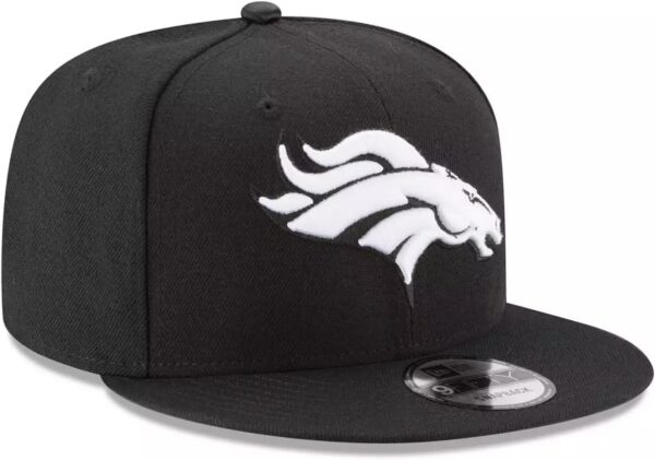 New Era NFL 9FIFTY Black/White Adjustable Snapback Hat Cap O...