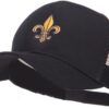 Fleur De Lis Embroidered Mesh Cap