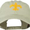 Fleur De Lis with Outline Embroidered Cap