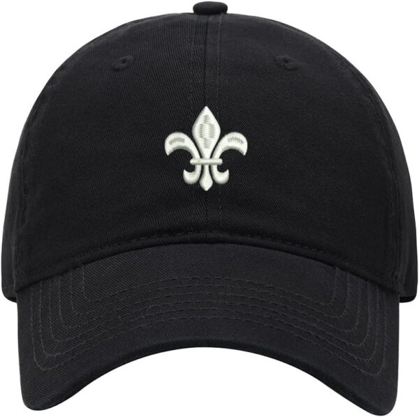 Men's Baseball Cap Fleur De Lis 1 Embroidered Washed Cotton ...