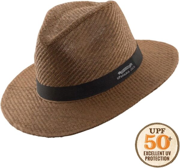 Matte Toyo Ribbon Safari Sun Hat - 2 1/2" Brim, UPF (SPF) 50...