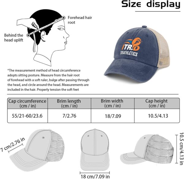 Triathletes I TRI'D Triathletics Baseball Hats Funny Cap for...