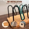 Hat Organizer for Baseball Caps-2 PacK | Wood & Metal Hat Ra...