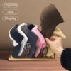 Hat Organizer for Baseball Caps-2 PacK | Wood & Metal Hat Ra...