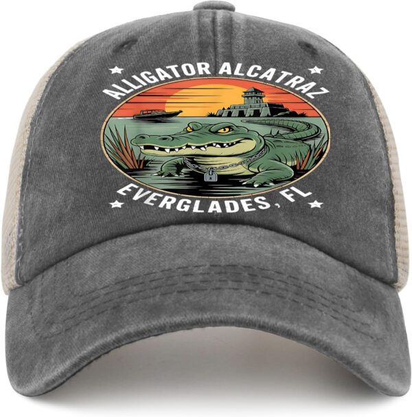 Alligator Alcatraz Golf Hats Garde Cap for Her