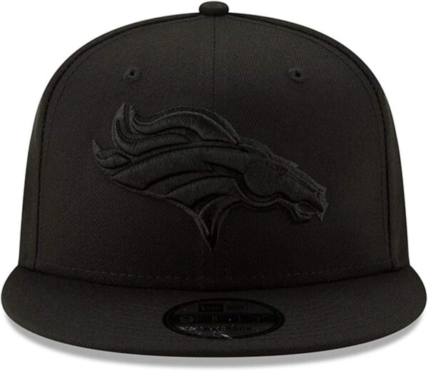 New Era NFL 9FIFTY Black On Black Adjustable Snapback Hat Ca...