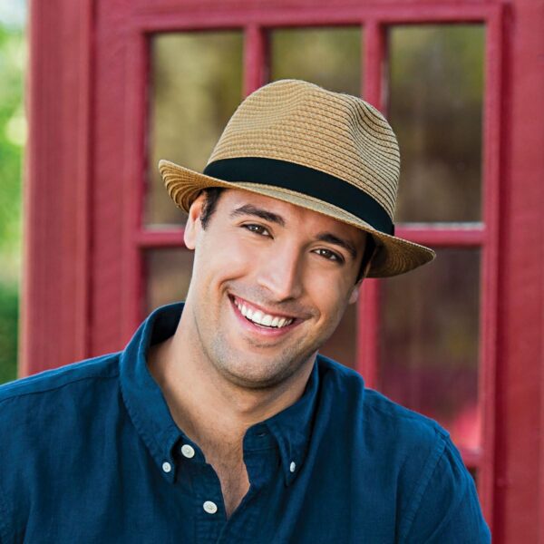 Wallaroo Hat Company – Men's Justin Trilby Fedora – Short Br...