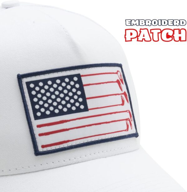 American Golf USA Flag Trucker Hats Lucky Golfing Mens Cap E...