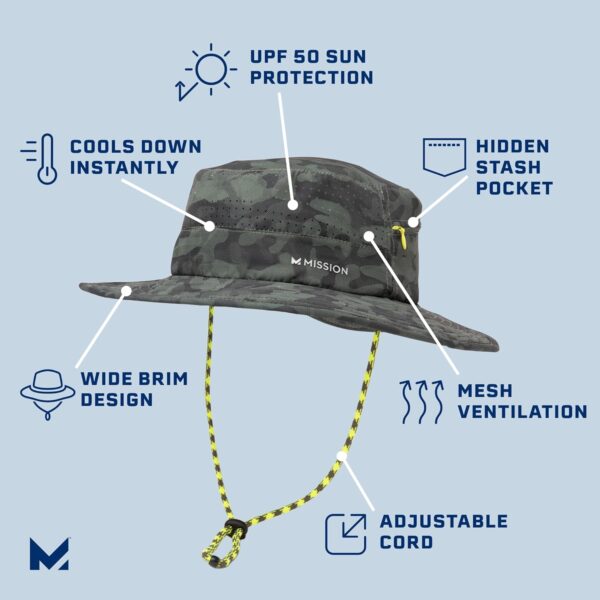 MISSION Cooling Anywhere Wide Brim Bucket Hat