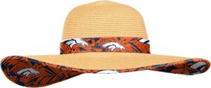 FOCO NFL Womens Floral Straw Hat