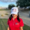 American Golf USA Flag Trucker Hats Lucky Golfing Mens Cap E...
