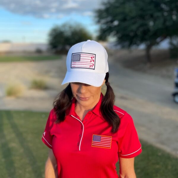 American Golf USA Flag Trucker Hats Lucky Golfing Mens Cap E...