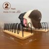 Hat Organizer for Baseball Caps-2 PacK | Wood & Metal Hat Ra...