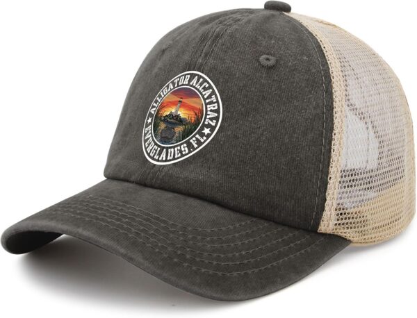 Alligator Alcatraz Islan Everglades Baseball Hats Running Ca...