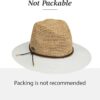Wallaroo Hat Company – Women’s Laguna Fedora – Wide Brim Nat...